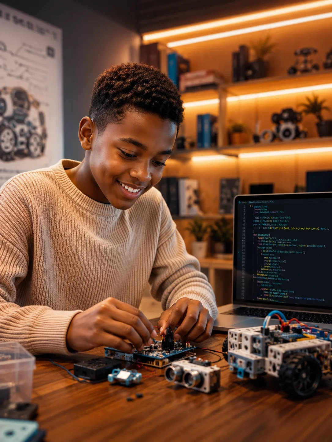 Reed to Rock STEM Coding Student