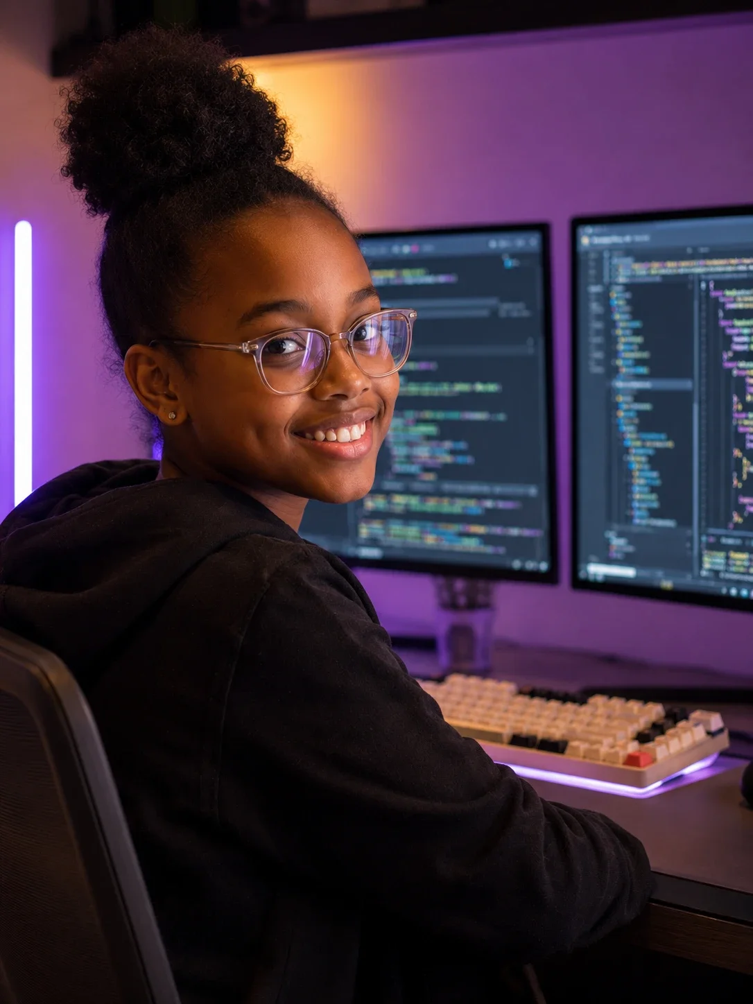 Reed to Rock Female Web Dev Student